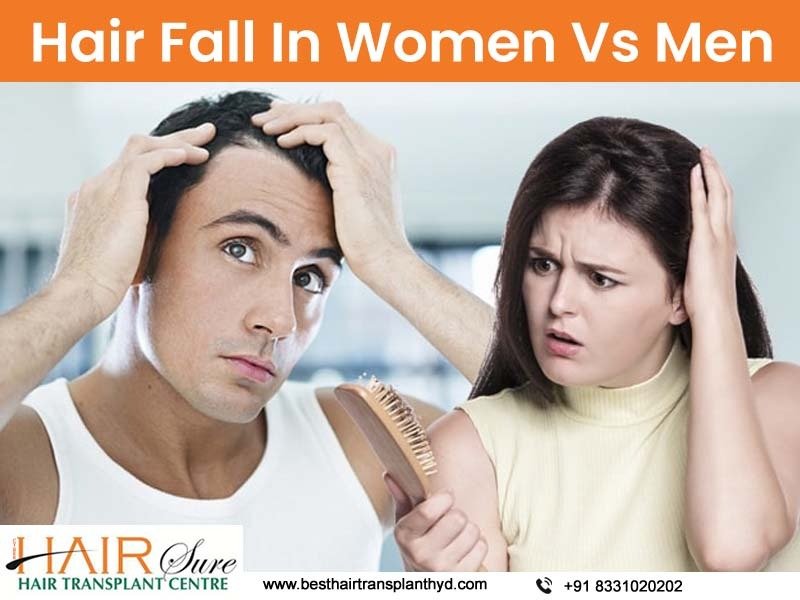 Hair Fall In Women Vs Men